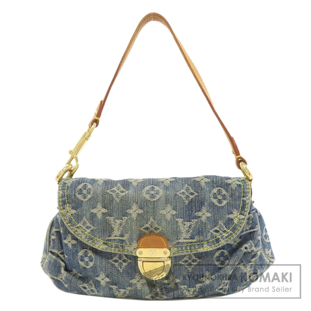 Louis Vuitton Pleaty Shoulder Bag Monogram Denim